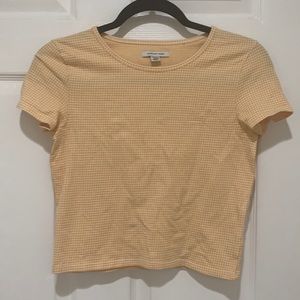 yellow gingham shirt